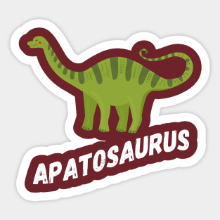 Fun Apatosaurus Dinosaur Design Sticker